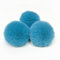 SYSUII 10 Stück Kunstfell Bommel 7cm Kunstfell Fellbommel Pompon Pom Ball DIY Fell Pom Poms für Damen Tasche Mützen Anhängern Dekoration Schlüsselanhänger Charms Strickmütze Zubehör -Blau #2