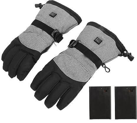 Battery Powered Heated Gloves Three Temperature Control with Reflective Strip for Outdoor Activities