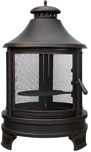 YVYKFZD Poêle à Bois Portable, Poêle à Bois de Camping en Plein air, Cuisinière Bois Chauffage Multifonctionnel Amovible, pour Le Camping d'hiver, la Chasse, la Cuisine, la pêche, Le Barbecue, Noir