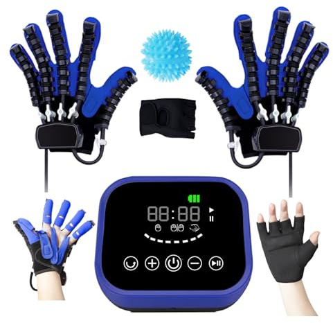 BY-TechSphere (Links+Rechts,Rehabilitations-Roboterhandschuhe für Schlaganfall-Hemiplegie, Hand-Reha-Ausrüstung, Roboter-Handschuh, Schlaganfall-Reha-Handschuhe,Handfunktions-Reha-Handschuh.