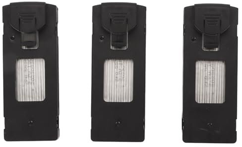 Drone Battery for A8 H8 F187 M5 RC Quadcopter, 3.7V 1800mAh RC Drone Spare Battery, 3PCS Portable UAV Lithium Battery