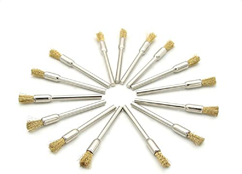 BomDog Rueda de Pulido, Juego de Ruedas de Cepillo de Alambre de 15 Piezas, Kit de Accesorios de Pulido de Cepillo de Metal Multifunción con Vástago de 3 Mm para Desbarbar, Esmerilar Y Pulir/a/Penci