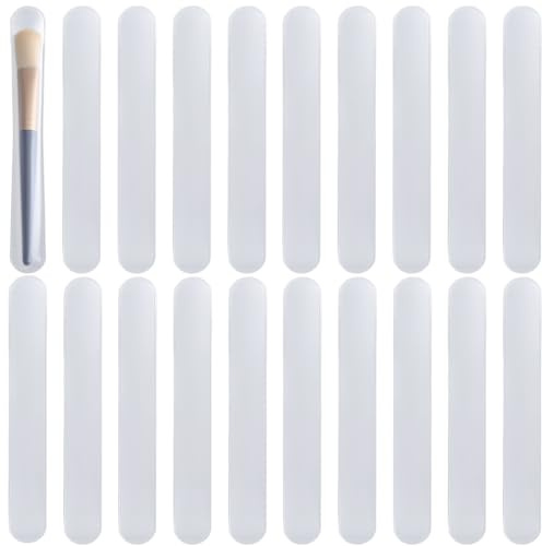 GORGECRAFT 20 Stück Eva-Make-Up-Pinsel-Schutzhülle Kosmetik-Make-Up-Pinsel-Stiftformer Organizer Tragbare Tasche Aufbewahrung Weiß Für Frauen Und Damen Reisehandtasche Zubehör 18.5x2.5 cm