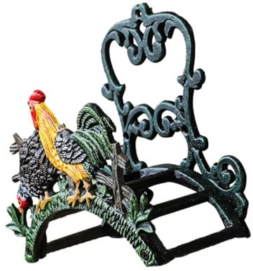 ＡＷＨＡＯ Gartenschlauchhalter Aus Gusseisen, Kreative Wandhalterung, Strapazierfähig, für Zaun, Außenbereich, Hahn, 22x11x21.5 cm