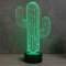 Lampe Fan Cactus 16 Couleurs NON PERSONNALISÉ, Avec Un Nom Ou Un Message, 3D LED Illusion Lampe Disponible en Plusieurs Modèles, Lampe de Chevet à Lumière d’ambiance Parfaite Pour Tout le Monde