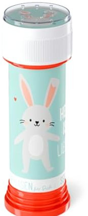 Seifenblasen mit Hasen-Design, Bubble Blower für Kinder, Mint-Weiß-Rot