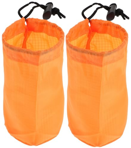 MOTHNUR Waterproof Raincoat Bag with Drawstring Portable Emergency Raincoat Storage Pouch for Travel Hiking and Camping Compact Organizer for Keeping Dry 2 pcs