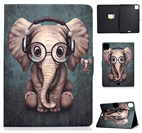 Bspring Funda para iPad Air 11 (M3/M2) / iPad Air 5.ª/Air 4.ª Gen 10.9 - Funda de Cuero de Smart Folio Case con Soporte y Auto-Reposo/Activación para iPad Pro 11,Elefante