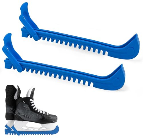 Jiaoshou Pan 1 Paar Kufenschoner Schlittschuhe, Verstellbarer Schlittschuhschoner für Erwachsene Kinder, Schlittschuhe Schoner für Eiskunstlauf & Eishockey