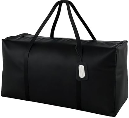 NCEDN 180L Extra Large Waterproof Storage Bag - Upgraded 600D PU Fabric, Dual Zippers, Includes Luggage Tag, Ideal for Moving House, Clothes & Bedding, 1 Pack