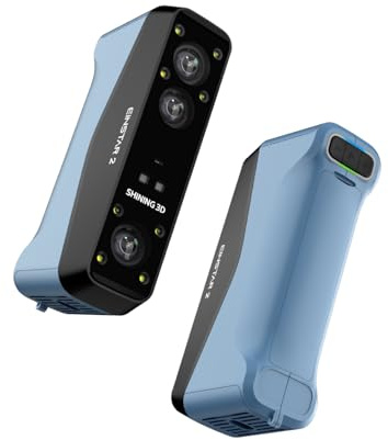 EINSTAR 2 3D-Scanner für 3D-Druck – Kabelloses Scannen mit WLAN 6, 17 parallele blaue Laserlinien + VCSEL-Infrarot, bis zu 90 fps High‑Speed Scanning, Vollfarbe