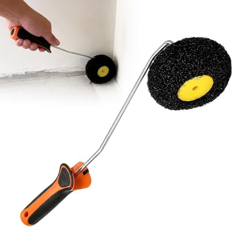 Roller für Spachtelmassen, Eckenroller Wandfarbe Premium Eckenwalze Polyester Wandfarbeeckroller Spezialwalze für Spachtelmasse zum Auftragen von Spachtelmasse und Rollputz