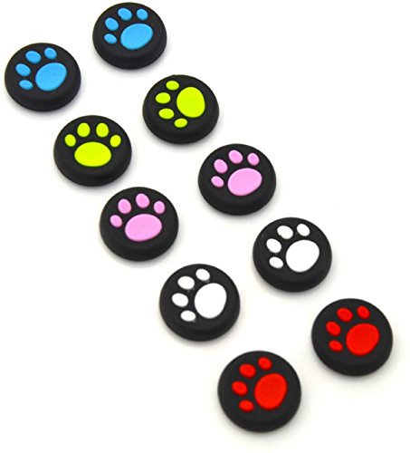 Silicone Analog Thumb Stick Cap Cover Grip Thumbsticks Joystick Replacement For PS4 PS4 Pro Slim Xbox One Xbox One S Elite Xbox 360 PS3 PS2 Wii U Cat Series