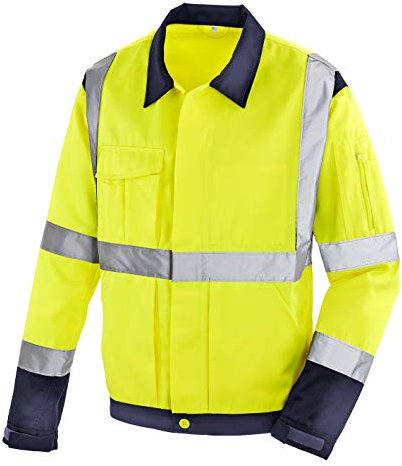 teXXor 4116-XXL Warnschutz-Jacke Davenport, Größe XXL, Warngelb/Marineblau