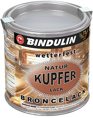 Bindulin Kupferlack wetterfest natur Metallfarbe (250 ml)