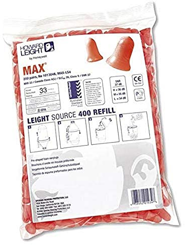 Honeywell MAX-LS4-REFILL Howard Leight Ohrstöpselspender, Orange, 2000 Stück