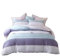 Stillshine Streifen-Serie Bettlaken Kissenbezug Bettbezug Sets 100% Baumwolle Bettwäsche Twin Doppel Königin König Größe Bettwäsche Set (Multicolor 6, 220x240cm)