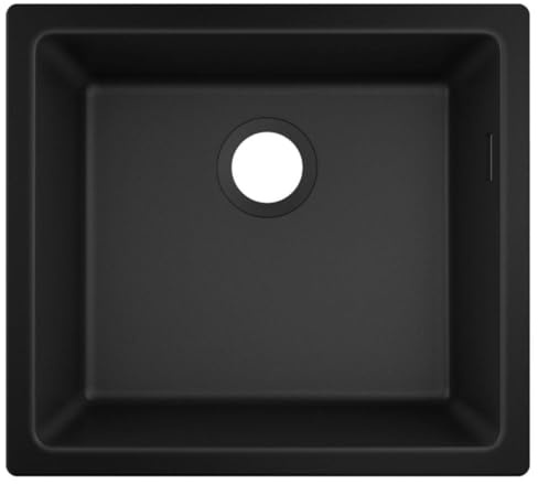 hansgrohe 43431170 S51 S510-U450 450 - Fregadero empotrado, color negro grafito