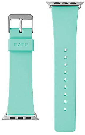 LAUT | Active Watch Strap for Apple Watch Series 1/2/3/4 | Durable Construction | Wipe Clean TPU Material | Stainless Steel Hardware (42mm / 44mm • Mint)
