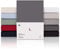 Blumtal® Premium Spannbettlaken 180x200cm Jersey - Oeko-TEX zertifiziertes Bettlaken 180x200 - Spannbettlaken 180x200cm Baumwolle - Bettlaken 180x200 Baumwolle - Spannleintuch 180x200 - Anthrazit