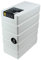 WestonBoxes Plastic Storage Boxes with Lids for Pens, Pencils and Stationery - 1.4 Litre Volume (White, Pack of 5)