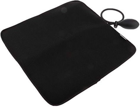 Baoblaze Aufblasbar Rücken- Lordosenstütze für Spieler, LKW-Fahrer, oder Frauen, Schwarz