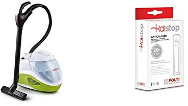 Polti Vaporetto Lecoaspira FAV80_Turbo Intelligence, Pulitore a Vapore e Aspirapolvere con Filtro ad Acqua & Kalstop PAEU0094 Anticalcare per Apparecchi a Caldaia