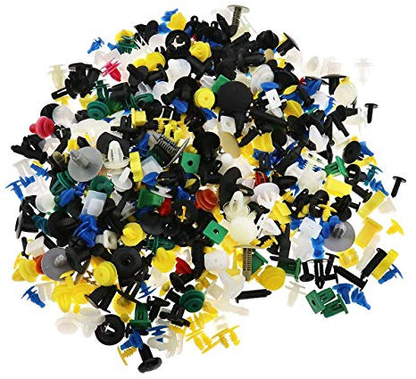 Lot de 500 clips universels de fixation de voiture, pinces de garniture de porte, clips de fixation pour pare-chocs, kit de clips de fixation pour voiture, matériel d'atelier