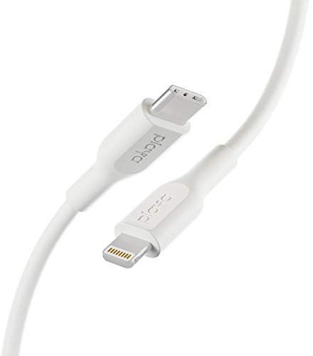 PLAYA USB-C to Lightning Cable (iPhone Fast Charging Cable compatible with iPhone 8 or later) MFi-Certified USB-C Cable, iPhone Charger Cable White 1 m
