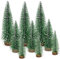 Gxhong Mini Grün Tannenbaum, Künstlicher Weihnachtsbaum, Mini Weihnachts Baum 10/15/20 cm, Tannenbaum für Tischdeko, DIY, Schaufenster (9 Stück)
