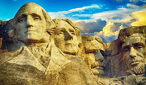 XiuTaiLtd Puzzle Mount Rushmore Amerikanisches Wahrzeichen South Dakota 1000-teilige Puzzles