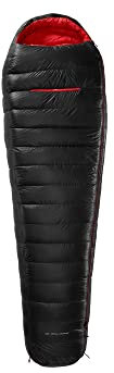 Y by Nordisk VIB 600 Schlafsack, Black-Fiery red, M Links