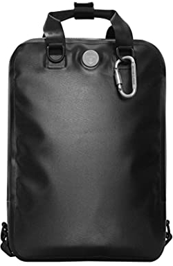 MVB Alpha Bag Rucksack wasserdicht für Damen und Herren schwarz I Allround-Rucksack Reiserucksack leicht zu reinigen (Slim L8)