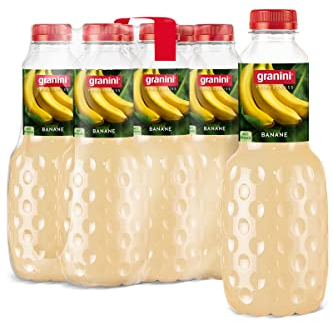 granini Trinkgenuss Banane (6 x 1l), mindestens 25% Frucht, Bananen-Nektar, vegan, natürlich, mit Pfand