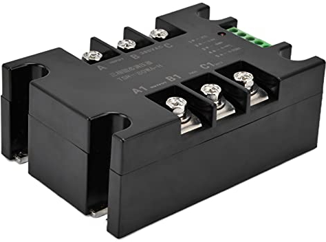 Halbleiterregler, 3-Phasen-Solid-State-Regler Thyristor-Temperatur-Spannungs-Dimm-Steuergeräte für industrielle Steuerung AC380V(TSR-80WA-H Without radiator)