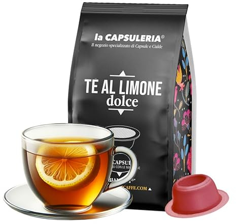 TE' AL LIMONE DOLCE (80 Capsule) compatibili con Bialetti (anche con modello Gioia e macchine con chip)