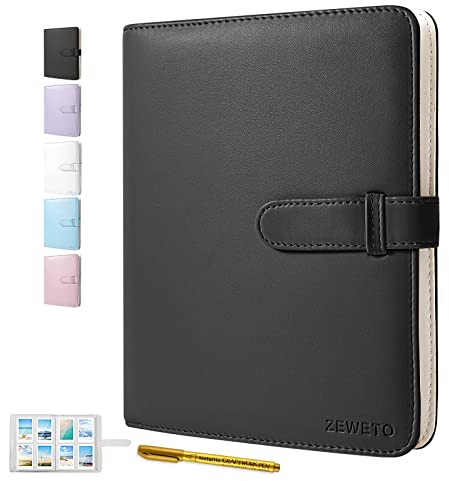ZEWETO Fotoalbum mit 256 Taschen für Fujifilm Instax 3-Zoll Film Polaroid Fotos/Mini 9 Mini 8 / Mini 90 / Mini 25 / Mini 11/70/ 50s /7s /Kodak Zink/HP/Sofort Bilder Kamera Zubehör- Mini Album