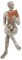 Figur Deko für Regal, 19 x 11 x 7 cm Kleine Lesende Frauen Geformte Skulptur Personalisiertes Handbemalte Lesen Bösewicht Desktop Bücher Regal Handwerk Statue