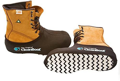 The Original CleanBoot ™ – Professional, Practical, Safe, durable & water resistant reusable shoe covers, anti slip overshoes, shoe protector covers and boot covers (Medium (7-9))