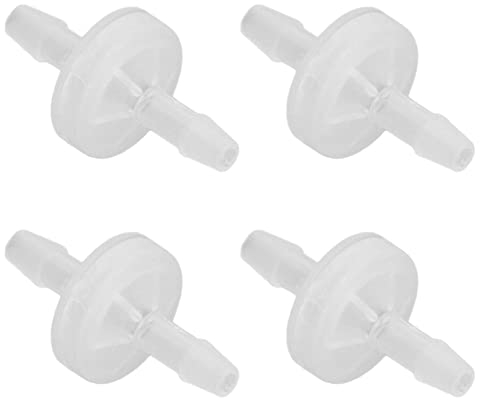 12pcs Aquarium Clapet Anti-retour 4mm Vanne Unidirectionnelle, 12pcs Aquarium Clapet Anti-retour 1 Voie Clapet Anti-retour Résistance à L'ozone Résistant à L'huile Vanne D'air PP (4mm)