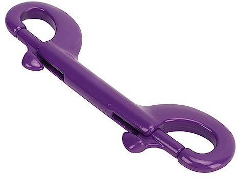 Fockety Reversible Schnorchel-Clips, Doppelend-Schnorchelhaken, Schnellverschluss, Edelstahl, Praktisch, 100 Mm, für Offenes Wasser (Lila)