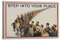 Vintage-Propaganda-Poster aus dem Zweiten Weltkrieg, Schritt in Ihren Platz, dekoratives Gemälde, Leinwand-Kunstbild, 60 x 90 cm