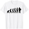 Ziehharmonika-Spieler Akkordeon-Musiker Evolution Akkordeon T-Shirt