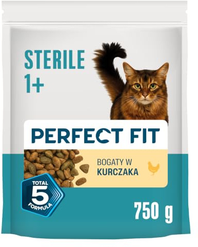 Adult 1+ Reich an Huhn Katzenfutter Trockenfutter Pro-Sterile für sterilisierte/kastrierte Katzen 750g