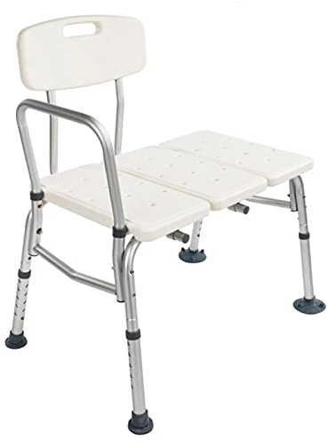 Badewannen-Duschhocker, Rutschfester Hocker für ältere Menschen, behindertengerechter Badhocker aus Aluminium (Farbe: Weiß, Größe: 32 x 20,04 x 18 Zoll) Lofty Ambition