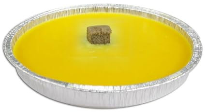 Candele alla Citronella, Candele Antizanzare Da Esterno, 36 Pezzi, Diametro 16 cm, Fiaccola in Ciotola di Alluminio, Repellente per Insetti, Durata 6 ore, Ideale per eventi e Cene all’Esterno