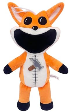 Super JAKES Smiling Critters Plush Toy, CatNap Plush Smiling Critters Cartoon Stuff Dolls for Game Fans Favors Preferred Gifts for Kids Toddler Birthday(Fox)