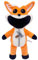 Super JAKES Smiling Critters Plush Toy, CatNap Plush Smiling Critters Cartoon Stuff Dolls for Game Fans Favors Preferred Gifts for Kids Toddler Birthday（Fox）