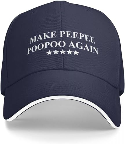 Baseballkappe Snapback-Sonnenhut Make Peepee Poopoo Again T-Shirt Baseballkappe Fischerhut Trucker-Mütze Wildball-Hut Hüte Baseballkappe Damenkappe Herren-Hip-Hop-Geburtstagsgeschenk