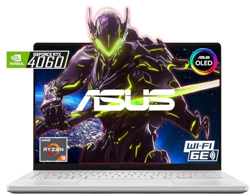 ASUS 2024 MUX ROG Zephyrus G14 14 OLED 120HZ 3K(2880 x 1800) Gaming Laptop - AMD RYZEN 9 8945HS - NVIDIA GEFORCE RTX 4060-1TB SSD – Win 11 Home-W/Mouse PAD